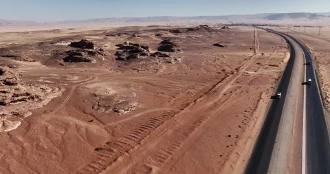Aerial view at Jordan Video stock 327756449