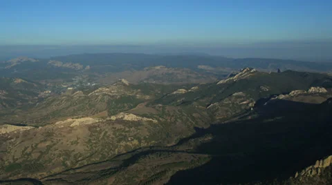 Aerial View: Kara Dag Mountain. Crimea, Ukraine. Summer 2013 Stock Footage 35450179