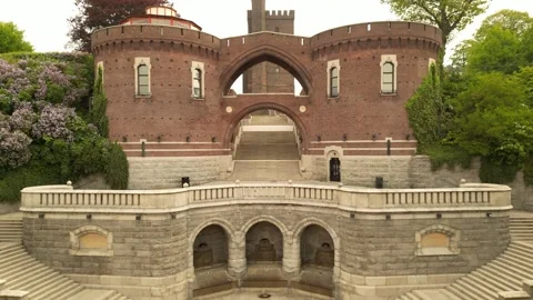 Aerial View Of The Kärnan in Helsingborg 2 Stock Footage 276446909