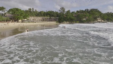 Aerial view of Karon beach phuket thailand Video stock 266686013