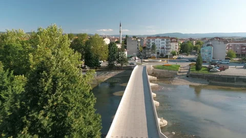 Aerial view of Kastamonu Taskopru Bridge in Turkey. 4K Footage in Turkey Stock Footage 146970741