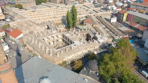 Aerial view of Kayseri bazaar in Turkey. 4K Footage in Turkey Stock-Footage 146853501