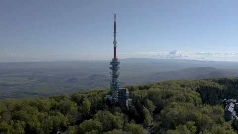 Aerial view of the Kékestető, the highest point of Hungary - 4K drone Stock-Footage 112333083