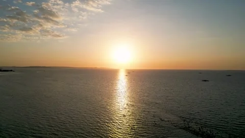 Aerial view of Kelapa Lima Beach coastline in Kupang Stock Footage 344096332