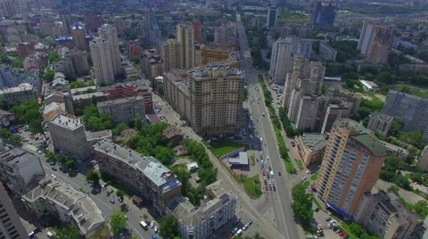 Aerial View From Kiev District Stock Footage 63750942