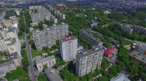 Aerial view of Kiev Stock Footage 63750872
