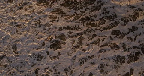 Aerial view of klitmoeller in the sunset Stock Footage 59104228