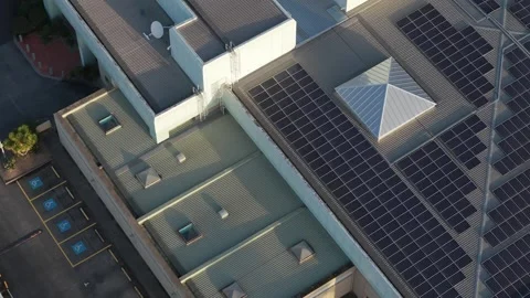 Aerial view of Knox Data Centre in Melbourne, Australia. Stock Footage 345082707
