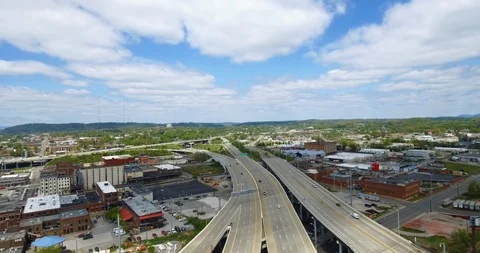 Aerial View, Knoxville, Tennessee, USA d... | Stock Video | Pond5