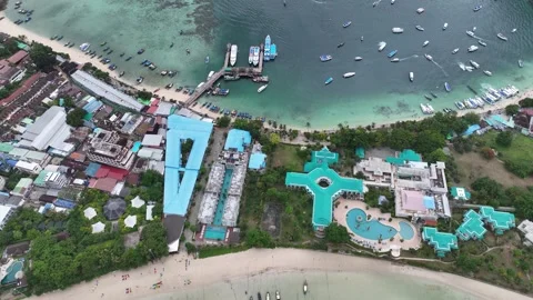 Aerial view of Ko Phi Phi Don in Thailand Stock Footage 266667078