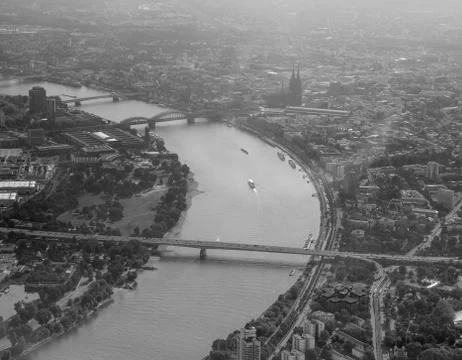 Aerial view of Koeln Stock Photos