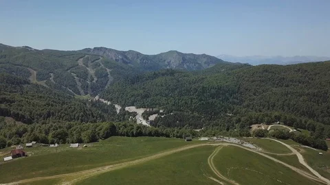 Aerial view of Kolasin mountains in spring in Montenegro. 스톡 동영상 115441829