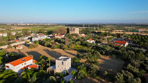 Aerial view of Kolossi Castle in Cyprus, Stock Footage 341550989