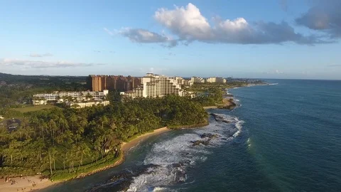 Aerial View of Ko'Olina, Oahu Stock Footage 127051795