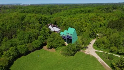 Aerial View of Kortright Centre for Conservation in Vaughan Ontario 스톡 동영상 335797976