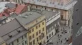 Aerial View of Krakow, Market Square, Town Hall Tower, Cloth Hall, Drapers' Hall HD Footage