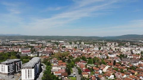 Aerial view of Krusevac - Serbia Stock Footage 271365053