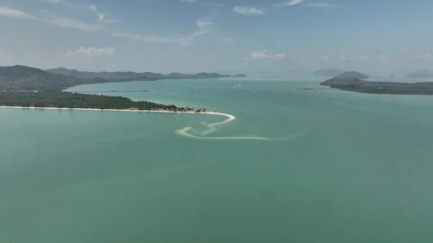 Aerial view of Laem Had Beach in Koh Yao Yai Phang-nga province Stock-Footage 303125559