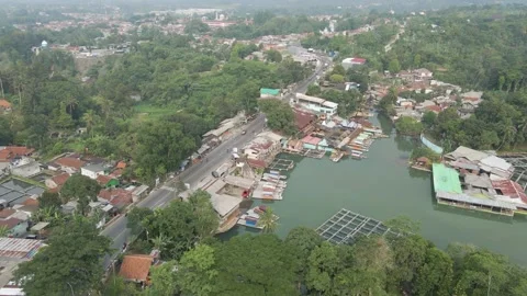 Aerial view of a lake 5 Stock Footage 292148725