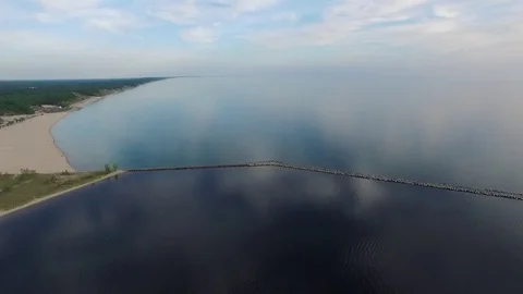 Aerial View of Lake Stock Footage 81912006