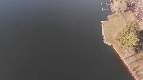 Aerial view of Lake Video stock 130110667