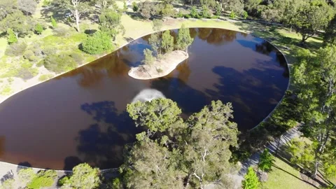 Aerial View of Lake Stock Footage 138411463