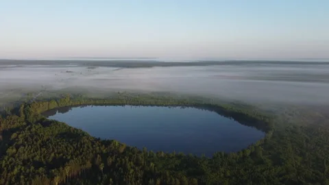 Aerial view of the lake Stock Footage 170422599