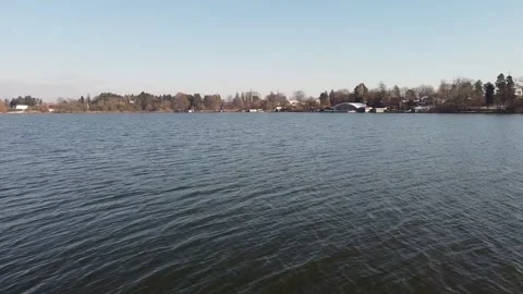 Aerial view lake Stock-Footage 221001463