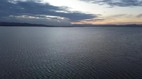 Aerial view of lake Stock Footage 251934631