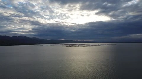 Aerial view of lake Stock-Footage 253459022