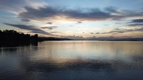 Aerial view of lake Stock-Footage 254053943