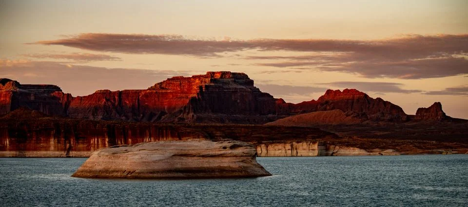 Aerial View Of Lake Powell Stock Photos
