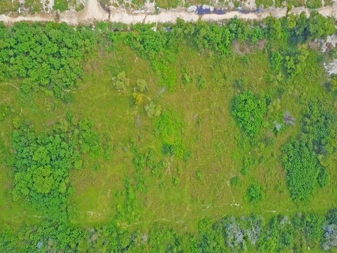 Aerial view of landfill Stock Footage 77375089