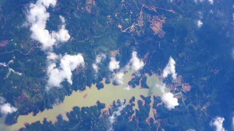 Aerial view of landscape of china Video stock 196009073