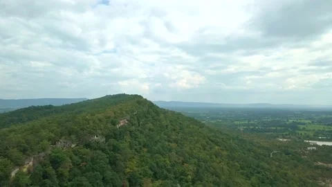 Aerial view landscape of Wat Khao Chong Chad, travel destination in thailand Video stock 131069592