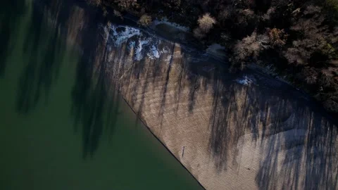 Aerial view of a large river. Stock Footage 168500765