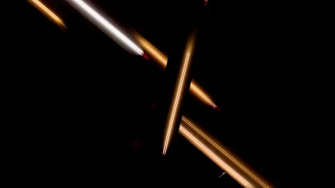 Aerial view of a large road junction at night, timelapse. Stock Footage 107679686