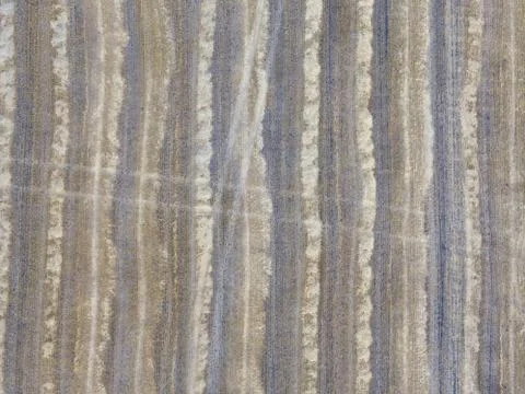 Aerial view of large wheat fields after harvesting Foto stock