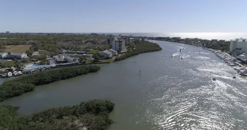 Aerial view Largo Pinellas County Tampa Florida USA Indian Rocks Beach 33785 Stock Footage 86860817