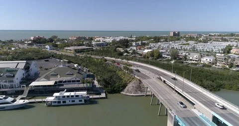 Aerial view Largo Pinellas County Tampa Florida USA Indian Rocks Beach 33785 Stock Footage 86860873
