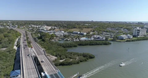 Aerial view Largo Pinellas County Tampa Florida USA Indian Rocks Beach 33785 Stock Footage 86861143