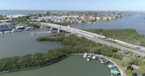 Aerial view Largo Pinellas County Tampa Florida USA Indian Rocks Beach 33785 Stock Footage 86861501