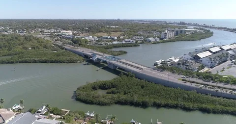 Aerial view Largo Pinellas County Tampa Florida USA Indian Rocks Beach 33785 Stock Footage 86861869