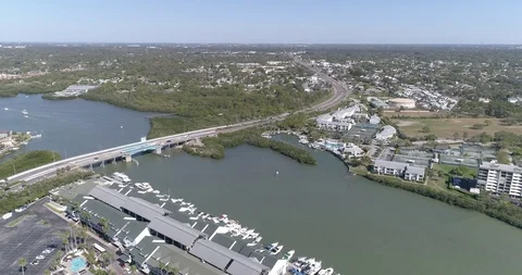 Aerial view Largo Pinellas County Tampa Florida USA Indian Rocks Beach 33785 Stock Footage 86862060
