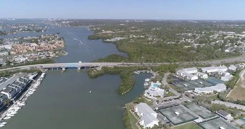 Aerial view Largo Pinellas County Tampa Florida USA Indian Rocks Beach 33785 Stock Footage 86862195