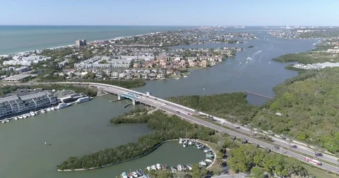 Aerial view Largo Pinellas County Tampa Florida USA Indian Rocks Beach 33785 Vídeos de archivo 86862330