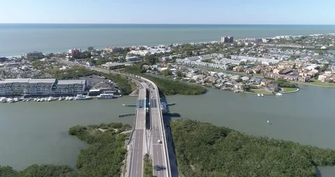 Aerial view Largo Pinellas County Tampa Florida USA Indian Rocks Beach 33785 Stock Footage 86862460