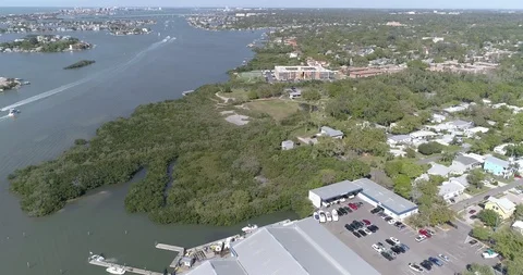 Aerial view Largo Pinellas County Tampa Florida USA Indian Rocks Beach 33785 Stock Footage 86862638