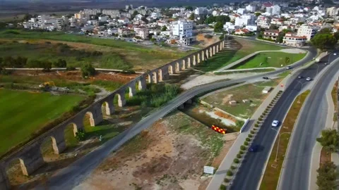 Aerial view of Larnaca, Cyprus Stock Footage 316209095