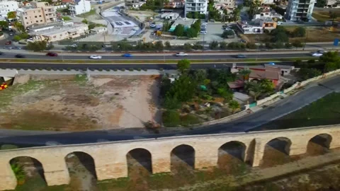 Aerial view of Larnaca, Cyprus Stock Footage 316209751